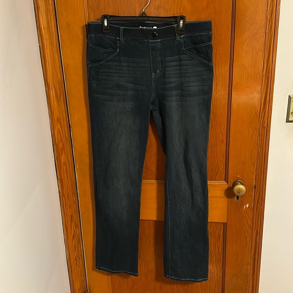 Betabrand 7 pocket yoga pant jean straight leg - Picture 1 of 6